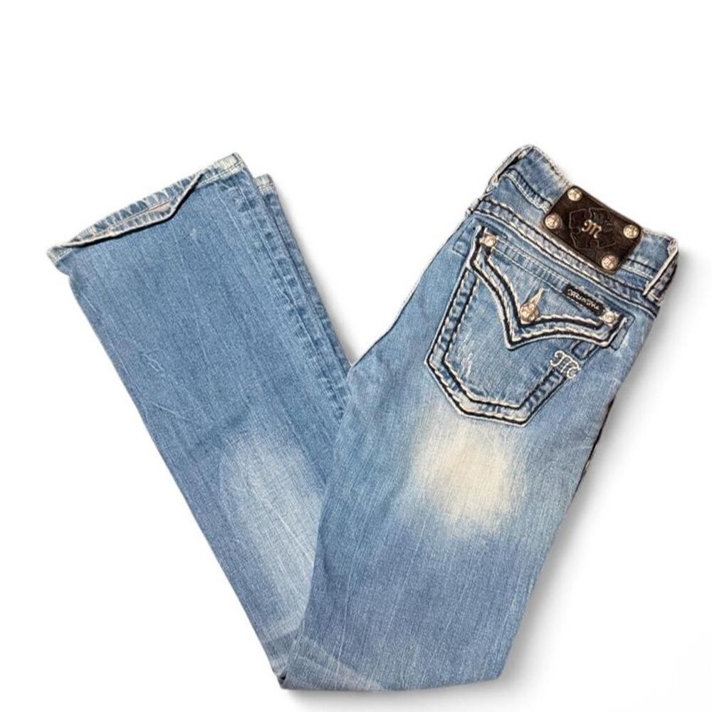 Miss Me Jeans Size 27 Low Rise Bootcut J55014B32Y Y2K Western Flap Pocket